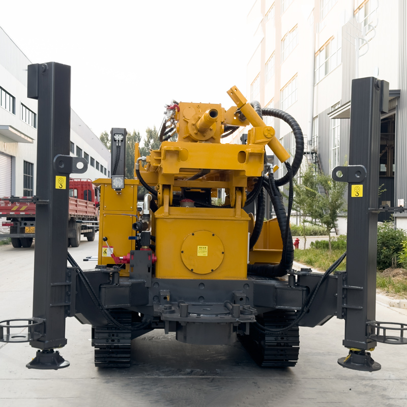 WR300SE Detalhes do chassi e pernas da perfuratriz totalmente hidráulica