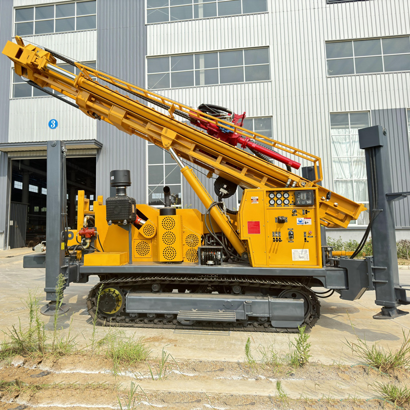 WR750S Exibição completa da perfuratriz de poço de água sobre esteiras